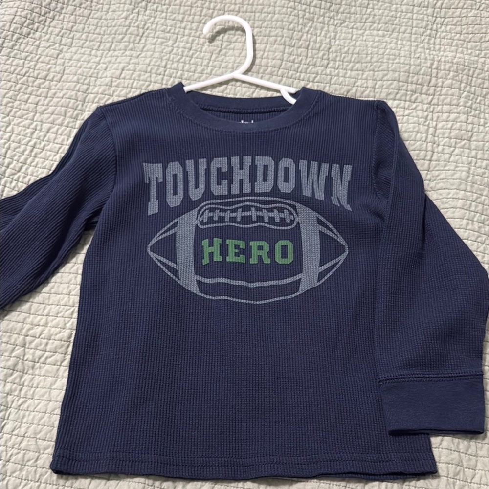 Garanimals Navy Blue Touchdown Hero Long Sleeve Tee